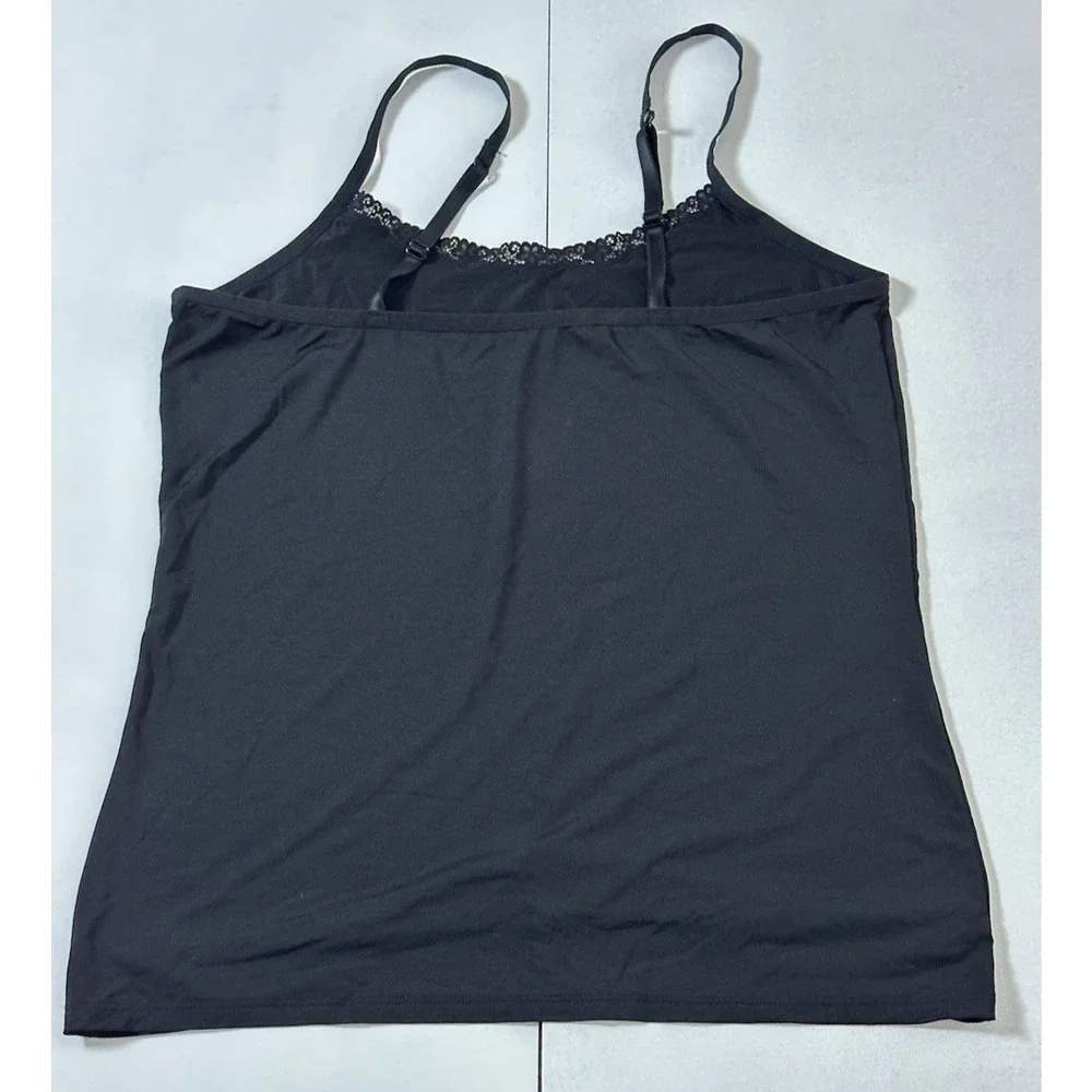 Women’s Secret‎ Treasure Sleepwear Black Stretchy Cami Top Size XL